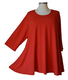 UniColor 3/4-Arm Shirt in 6-Bahnen A-Linie Rot (02047-VIS)