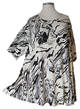 SunShine Shirt Beautyful White & Black (05517)