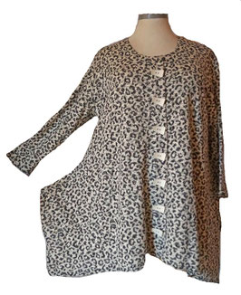 Herbst Winter Zipfel Pullover Funkel-Leo (07896)