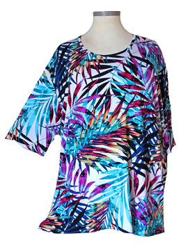 StraightCut Kurzarmshirt Colory Palm 50-60 (04871)