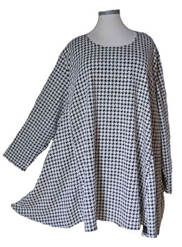 SunShine Pullover in 6-Bahnen A-Linie Sternchen (05694)