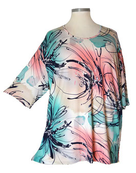 StraightCut Kurzarmshirt Colors-KunstArt 50-60 (05122)