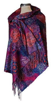 "Magic-Bordeaux-Violet" Tuchschal (03587)