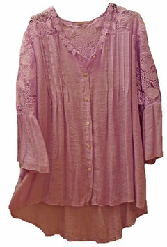 Bluse mit Spitze Violet 42-48 (04509)