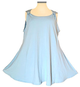 SunShine Longtop in A-Linie Baumwolle Jersey Hellblau