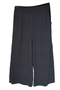 Wellenlinien Hose Schwarz (07002)