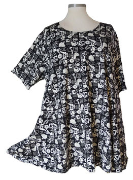 SunShine Shirt Fashion in Black & White (05321)