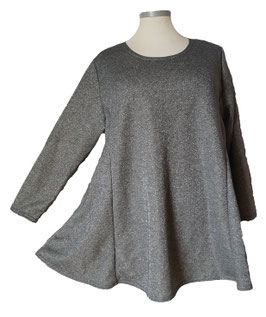 Innen frottiert! SunShine Pullover Grau-Silber (08102)