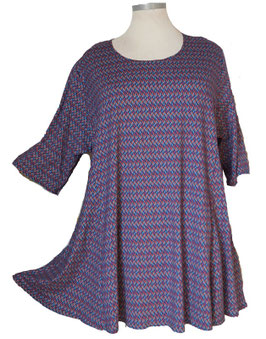 SunShine Shirt Violet & BlueRed (08997)