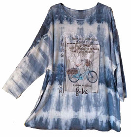 Springtime Pulli mit Spitze Blau Größe 46-54 (04057)