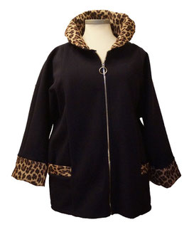 Stilvoll & Luxury Jacke mit Safaridetails Dunkelblau Größe 48-56+ (04182)