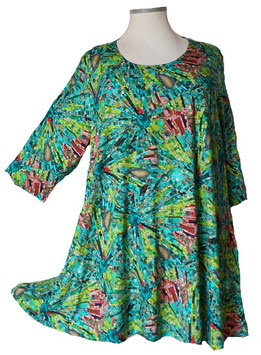 Shirt in Zauber-A-Linie mit Taschen Green One (04443)