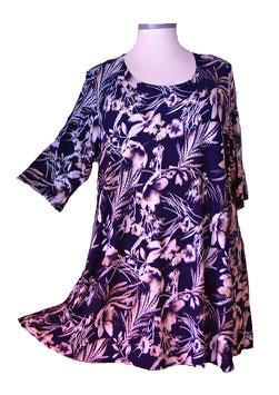 Shirt in Zauber-A-Linie Flower Blue (01315)
