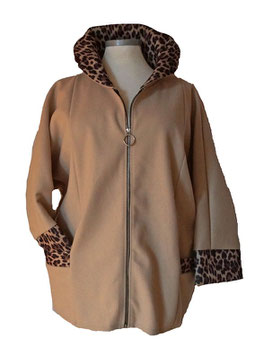 Stilvoll & Luxury Jacke mit Safaridetails Beige Größe 48-56+ (04134)