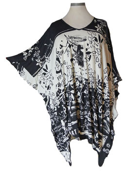 ButterflyCut Shirt Schwarz-Weiß (05221)