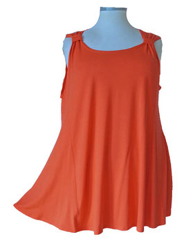 SunShine Top in 6-Bahnen A-Linie UniColor Orange