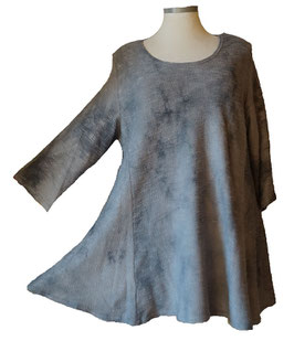 2-Color-Grey Pullover in 6-Bahnen A-Linie (02066)