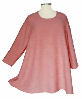 3D-Wellen-Design Pullover in Zauber-A-Linie SunnyRosé (06559)