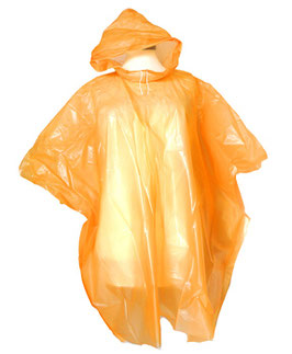 Wind und Regen Poncho Überwurf To Go Superlight Happy-Orange
