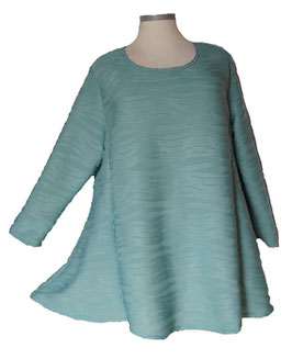 3D-Wellen SunShine Pullover in 6-Bahnen A-Linie SunnyPetrol (06801)