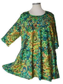Shirt in Zauber-A-Linie mit Taschen Green Two (04445)