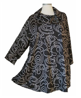 Eleganter Pullover mit Knöpfchen-Schalkragen (03122)