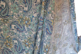 Paisley, Blumen, Ornamente Stoff 1 Meter (09324)