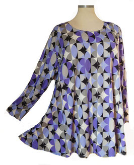 Luxury SunShine LA-Shirt in 6-Bahnen A-Linie "Wonderful Violet" (08186)
