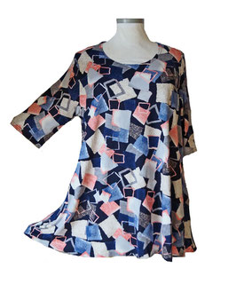 Shirt in Zauber-A-Linie mit Taschen MultiColor1 (01266)