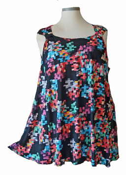 SunShine Top " Puzzle " Schwarz MultiColor (03369)