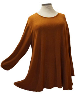 Pullover in Zauber-A-Linie Mittelbraun (07318)