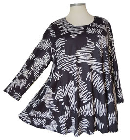 NewDesign SunShine Shirtpulli in 6-Bahnen A-Linie Black & White (06056)