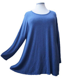 Pullover in Zauber-A-Linie Jeansblau (07364)