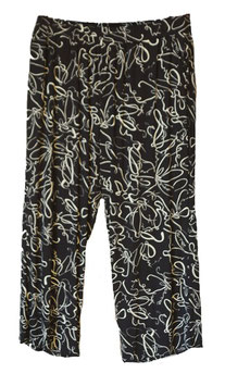 Sommerhose Marlenehose Wohlfühlhose Black & White 1 (04915)