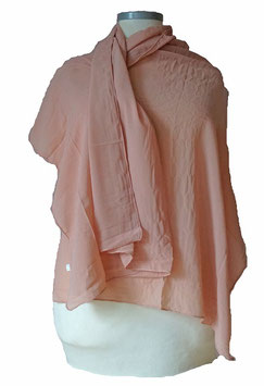 Chiffon Tuchschal Apricot-Rosé (04782)