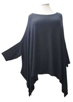 Weich & Chic Zipfelpulli Pullover Schwarz (07831)