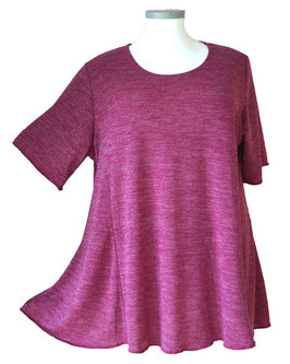 Wohlig wärmend! SunShine Shirt in 6-Bahnen A-Linie Fuchsia
