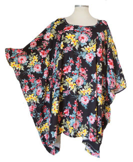 MD-ULSM Lagenlook Shirt Blumen (08721)