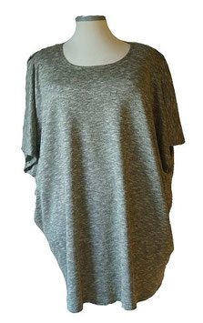 ButterflyCut Shirtpulli flauschig Grün-Weiß (09586)