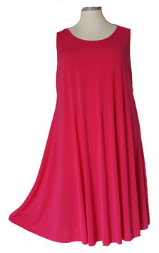 UniColor Kleid in A-Linie Pink (05470)