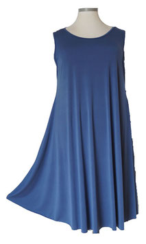 UniColor Kleid in A-Linie MiddleBlue (05462)
