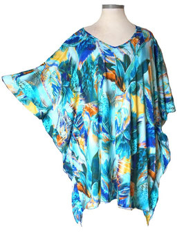 ButterflyCut Shirt Blue Hawai (05215)