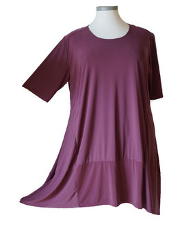 UniColor Longshirt in A-Linie Dunkelviolet