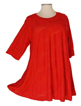 SunShine Shirt in 6-Bahnen A-Linie 3D-Rot (05043)