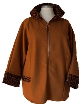 Stilvoll & Luxury Jacke mit Safaridetails Orangebraun Größe 48-56+ (04120)