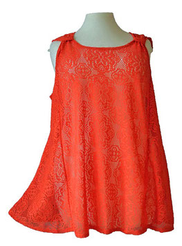 SunShine Top Spitze-Optik Orange (05829)
