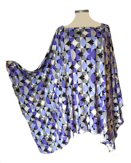 MD-ULSM Lagenlook Shirt Violet Puzzle (00606)