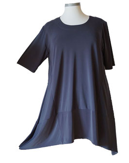 UniColor Longshirt in A-Linie Grau