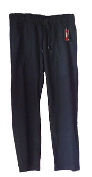 Baumwoll-Mix Hose mit großen Taschen Black (05523)