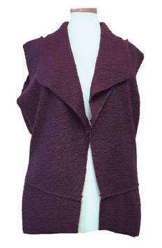 Bouclé Weste Violet (07189)
